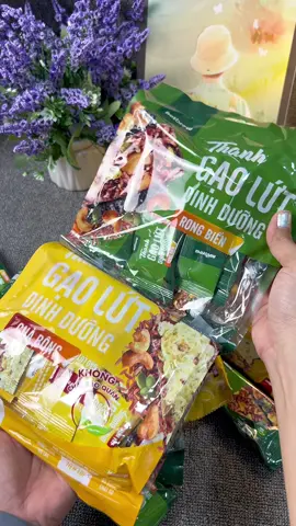 Bánh gạo lứt dinh dưỡng này ít ngọt dễ ăn lắm nè mọi người#thanhgaolut #thanhgaolutchabong #thanhgaolucrongbien 