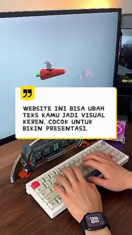 WEBSITE INI BISA UBAH TEKS KAMU JADI VISUAL KEREN, COCOK UNTUK BIKIN PRESENTASI. #toolsonline #websitebermanfaat #fyp #tutorial 