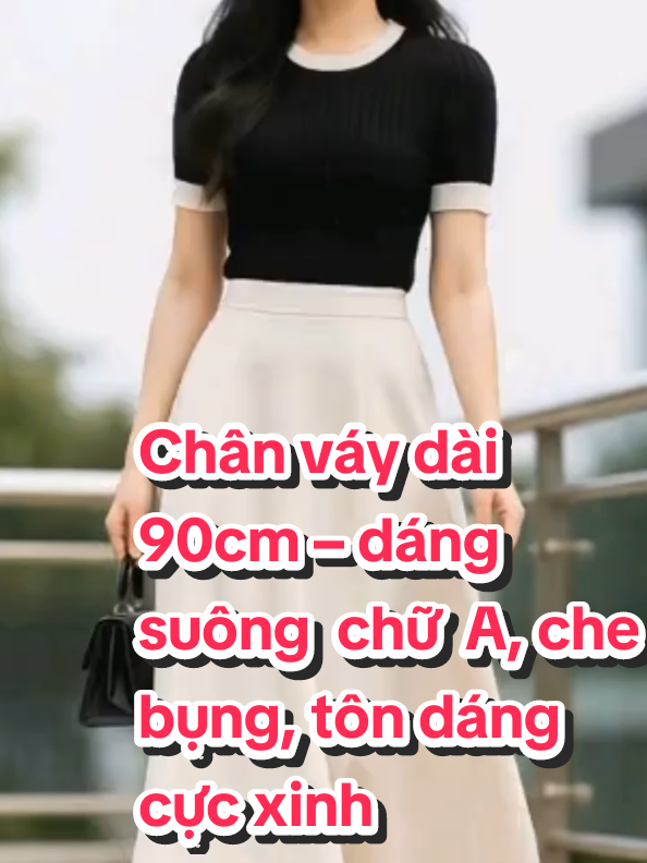 ✨ Chân váy dài 90cm dáng suông chữ A – cạp cao che bụng, tôn dáng cực xinh. Có túi 2 bên tiện lợi, dễ phối đồ từ đi làm đến đi chơi. Mặc vào là thấy thanh lịch, nhẹ nhàng và tự tin hơn mỗi ngày 🌸💖#chanvaydaidangsuong #macdepnhenhangthanhlich #thoitrangnu #giatotmoingay      #anhtran