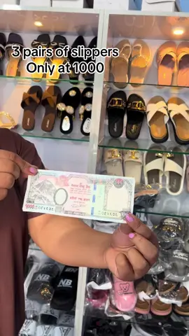 Get 3 slippers only 1000✅ Cash on delivery available 🛺 WhatsApp:9768927654 #deliveryallovernepal🇳🇵 #dashainoffer #shresthacollection 