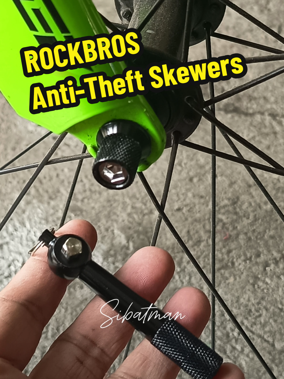 ROCKBROS Anti-Theft Skewers #sibatman #rockbros #antitheftskewers #trending #fyp 