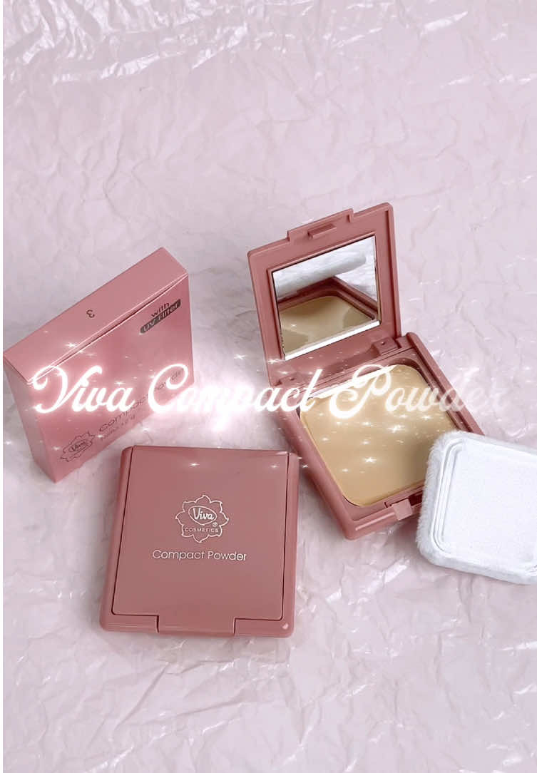 ✨New! Viva Compact Powder✨ Dengan UV Filter & packaging pink super cute 💗 Ringan, natural, praktis! #vivacosmetics #compactpowder #makeup 