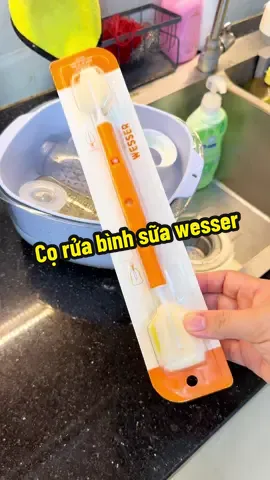 Cọ rửa bình sữa 2 đầu wesser, dễ dùng tạo bọt tốt tiết kiệm nước rửa bình#coruabinhsua #coruabinhsuachobe #coruabinhwesser #mebimsua 