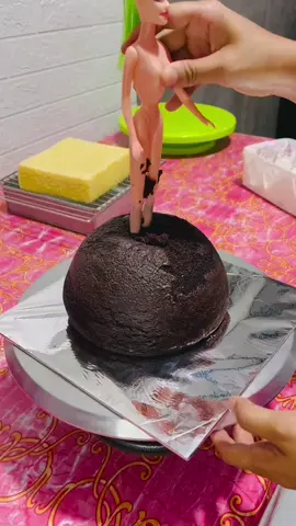 Kue ulang tahun bentuk berbie#fyp #dekorkueulangtahun 