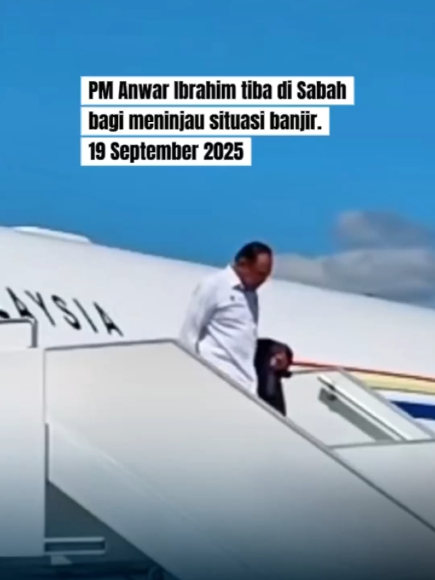 PM @Anwar Ibrahim tiba di Sabah bagi meninjau situasi banjir. #banjirsabah #MalaysiaMADANI #anwaribrahim #keadilanuntuksemua 