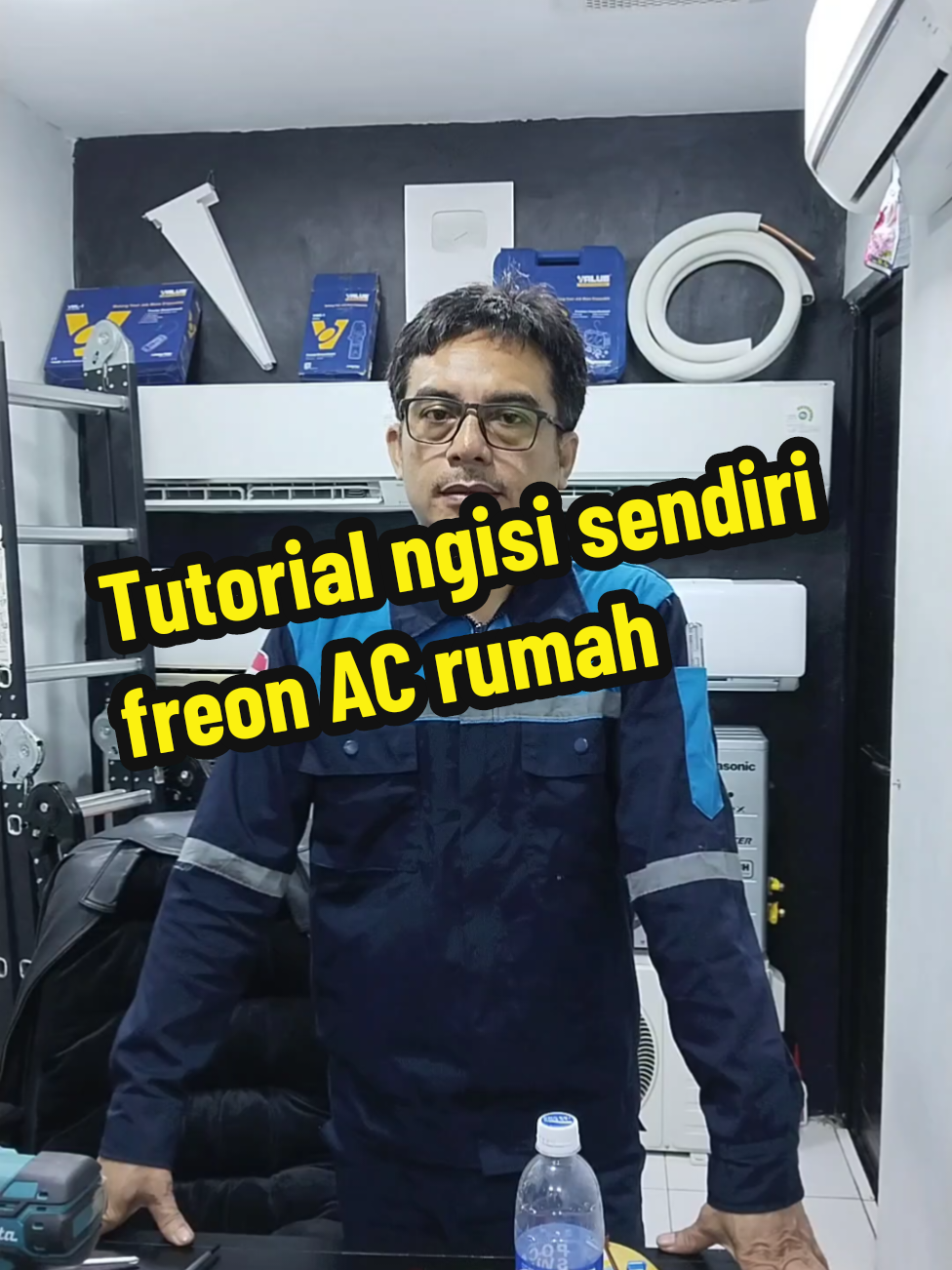 Tutorial belajar isi sendiri freon AC rumah #freon #isifreon #alatisifreon #tutorialisifreon #ModalKontenDoang 