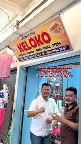 Terima Kasih untuk Ketua PBB (Pemuda Batak Bersatu) DPD SUMUT @Dr.Gomar Purba,M.Si,M.H,M.M atas kunjungannya ke Toko Kita.. Horas , Mejuah-juah , Njuah-juah  #TkMasdanPerakKeloko #PasarInpresKwalaBekala #MedanJohor 