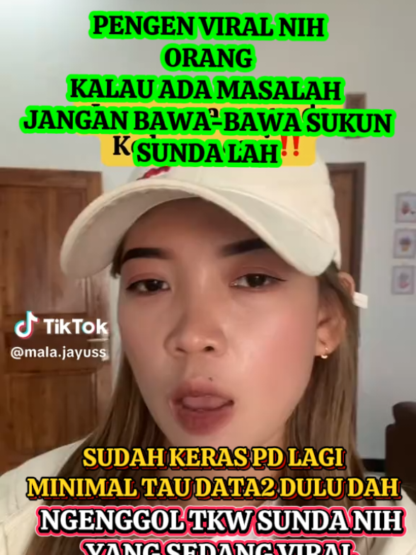 MULUTMU HARIMAUMU MU...BEGITULAH PRIBAHASA ORANG TUA...KRITIS BOLEH TAPI JANGAN BAWA BAWA SUKU SUNDA LAH...SENSITIF DAN RISKAN BARU AJA NEGARA DARI RIBUT🤦😎🤔😏 #viraltiktok #tkwsunda🇮🇩 #uf #sukusunda #fyppppppppppppppppppppppp 