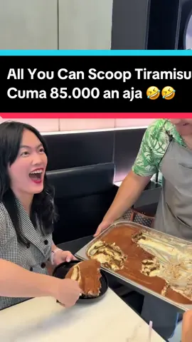 ALL YOU CAN SCOOP TIRAMISU Pertama di Surabaya cuma 85.000 !! Tertarik mencoba? #tiramisu #promosurabaya #allyoucanscoop #allyoucanscooptiramisu 