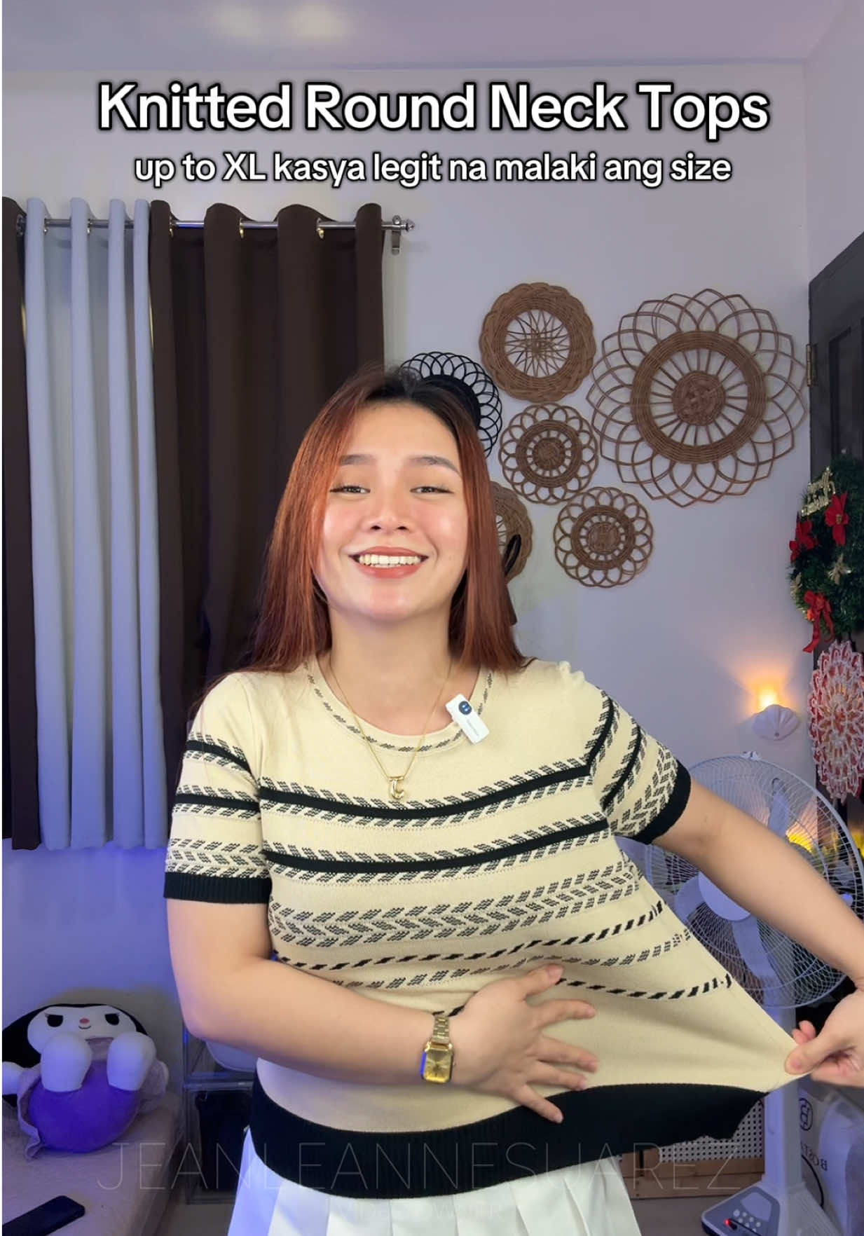 Eto yung legit na Knitted Tops na kaya kumasya hanggang xl bodyframe. And yes hindi rin makati ang fabric! #knittedtop #stripeshirt #topsforwomen #womentops #womenblouse 