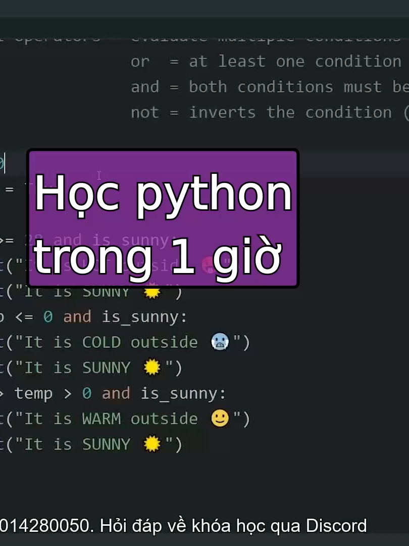 [Cấp tốc] Học python trong 1 giờ. #chapwave #course #LearnOnTikTok #softwareengineer #python #python1hour