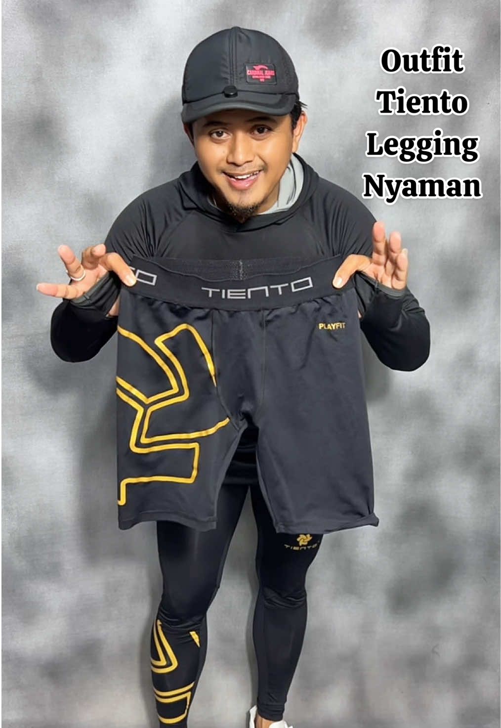 Kualitas memang tidak diragukan lagi kalau outfit dari Tiento guys. #outfit #olahraga #Running #celanalegging #modalkontendoang 