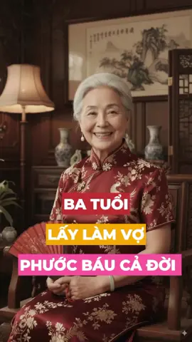 3 tuổi đàn ông nên lấy làm vợ - phước báu cả đời #tuvi12congiap #tuvi #xuhuong #tuviphongthuy 