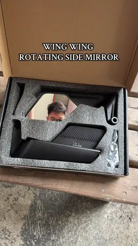 Wind Wing Rotating Side Mirror V5 Alloy Stem Universal 14*8Cm Wide View Stealth Mirror ##wingwingsidemirror##wingwing##universalsidemirror##sidemirror