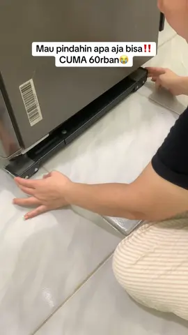 RODA PORTABLENYA BISA UNTUK MESIN CUCI ATAU LEMARI2 BESAR LAINNYA😍 #rodalemariportable #rodakulkas #rodamesincuci #rodaportable #rodalemari 