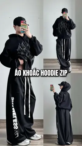 Áo khoác hoodie zip somay Nemesis #outfit #review #xuhuong #fyp 