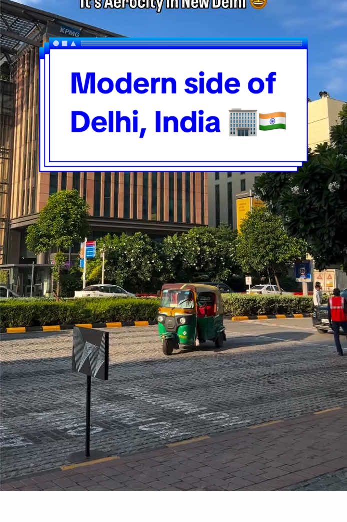 So far what we’ve seen in India is that private run municipalities >> government run 🧱🏢🏗️🇮🇳. Credit: Vegkseniia /instagram  #india #delhi #modernindia #aerocity #fyp