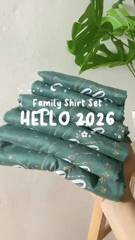 Say HELLO 2026 with matching vibes!🥂 Celebrate new beginnings with our Family Shirt Set in the trendiest color of the year. 🌟 #familyset #tiktoklive #flashsale #tiktoksale #sale 
