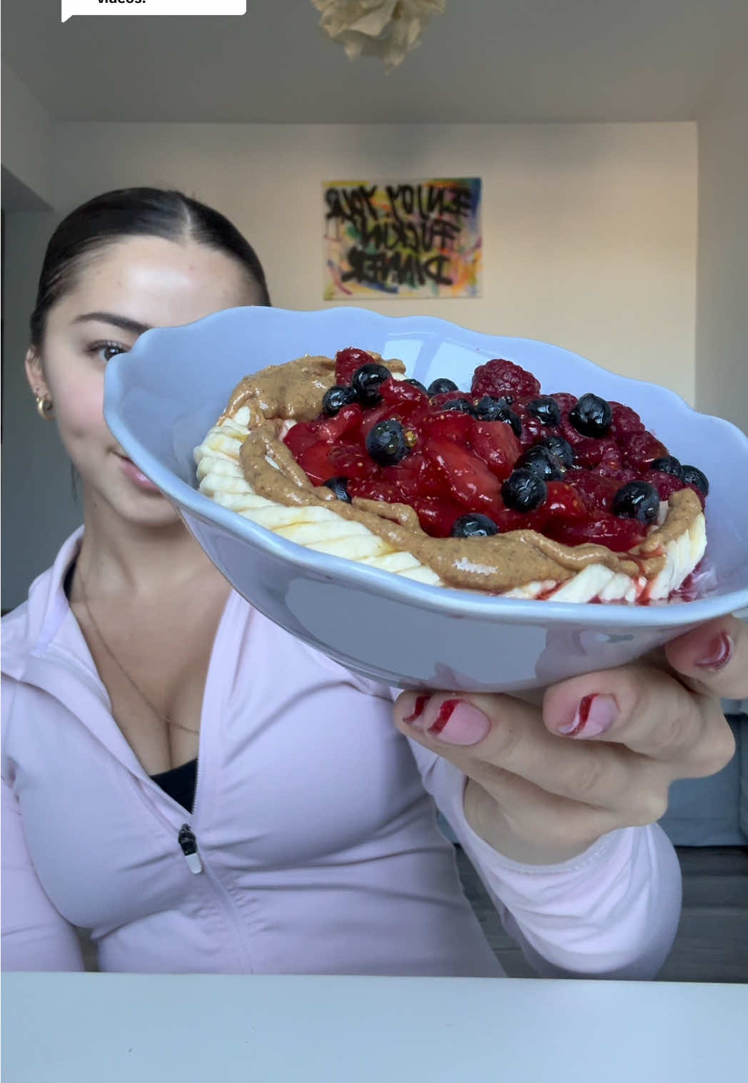 Replying to @MFB  ✨GUT CLEANSE BREAKFAST ✨ no morning without my morning yogurt bowl 🥣  Yogurt – probiotics, gut flora balance Psyllium – fiber, gentle detox. Banana – prebiotics, feeds good bacteria. Strawberries – vitamin C, anti-inflammatory. Raspberries – fiber + antioxidants. Keeps digestion movin Honey – natural prebiotic, antibacterial. Peanut butter – protein, healthy fats, satiety. Aronia – antioxidant powerhouse, anti-aging Buckwheat-gluten free fiber