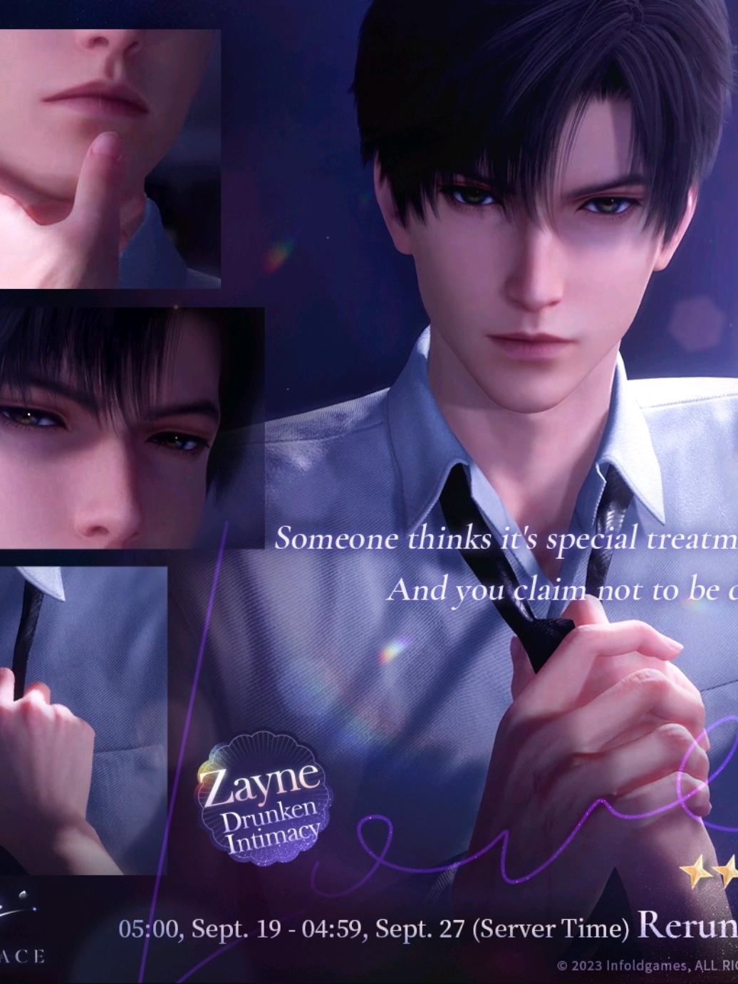 FULL KINDLED of ZAYNE DRUNKEN INTIMACY 😍 I'm so glad this card re run... and thanks to my friend account I can up this kindled right away aaaaah #zayne #ZAYNE #zaynedrunkenintimacy #LoveandDeepspace #ZAYNEDRUNKENINTIMACYKINDLED 