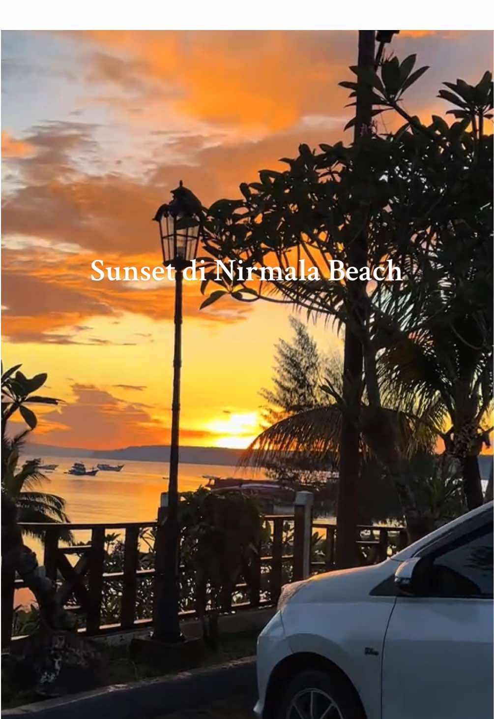 Sunset di Nirmala Beach ga pernah gagal sih 😍🌅 #sunset #biakpapua #bmjbiak🌅 #biak #fyp 