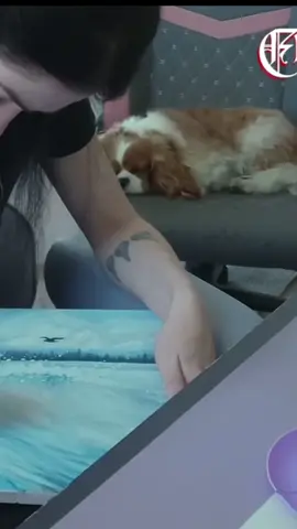 Puddles 🤍 the best company. #kingcharles #art #cute 