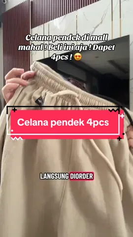 Paket 4 pcs celana pendek !  #celanapendek #celanasantai #celanatidur #celanapendekmurah #guncangpromo1010 