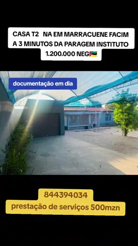 *Vende-𝘀𝗲 Moradia Tipo2 em Facim-EN1 a 3Minutos da estrada 🛣️ Nacional N°1, paragem instituto*   ☑️2 Quartos ✅Sala ☑️Cozinha Com Arrumos  ✅Garagem Fechada  ☑️Alpendre  ✅Tanques de Água  *Ao Preço de1.300.00* 𝗠𝘇𝗻 𝗡𝗲𝗴𝗼𝗰𝗶𝗮́𝘃𝗲𝗹 *até 1.100,00Mzn*  🦺 Prestação de Serviços 300mtcs _*A TUA SATISFAÇÃO É A NOSSA MAIOR ALEGRIA*_   *NOAH-IMOBILIÁRIA* prestação de serviços 300mzn *📞OFFICE: 844394034-Whatsapp/call* #dinheiro #negocios #business #fotochallenge #portugal🇵🇹 #cplp🇲🇿🇨🇻🇬🇼🇧🇷🇵🇹🇦🇴🇰🇳🇸🇹🇹🇱 #fyp #nampulamozabique🇲🇿 #moztiktokmoz🇲🇿 #beiramozambique🇲🇿 #moçambique #moçambique🇲🇿 #viral_video #maputomozambique🇲🇿💞 #paratii #maputomozambique #tiktok #viral #trend #foryoupage #terreno 