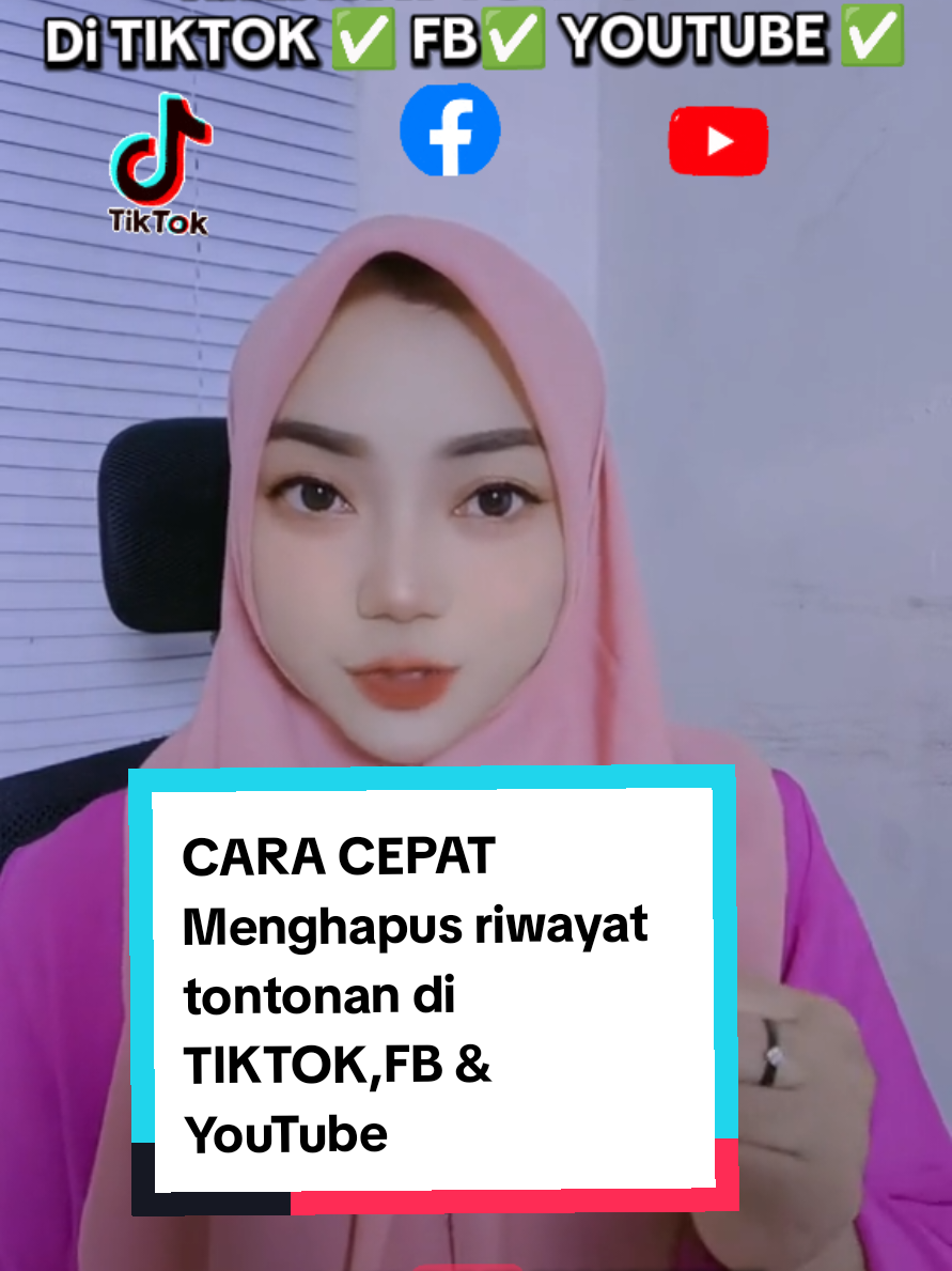 CARA CEPAT HAPUS RIWAYAT TONTONAN di TikTok✅ FB✅ YouTube✅ #cara #tutorial #youtube #fb #sunperdana 
