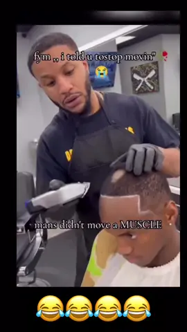 Told You To Stop Moving😭🥀 #fyp #viral #barber #haircut 