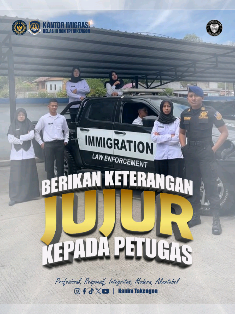 Halo sobat mido, berikan keterangan jujur kepada petugas yaa #imigrasitakengon  #imigrasiaceh  #ditjenimigrasi  #kemenimipas 