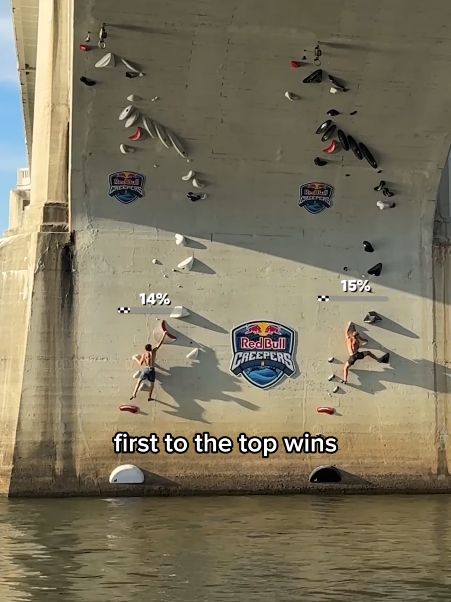 vertical sprints hit different 😮‍💨 #redbull #givesyouwiiings #energydrink #redbullcliffdiving #cliffdiving #redbullcreepers