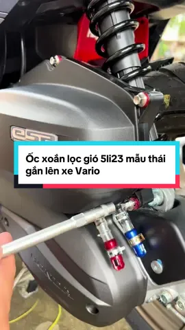 Bộ ốc xoắn lọc gió 5li23 mẫu thái gắn lên xe Vario 7 con nha anh em.#xuhuong #ocxoanlocgio 