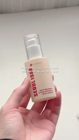 Trying the Viral Ksecret Seoul 1988 Serum: Retinal Liposome 2% + Black Ginseng for 7 days! ✨  Honestly so surprised at how well this faded my acne scar!! It also brightened my skin a bit too 🤭 - ✦ use my discount codes to save! ↓ Beauty Amora: BEAUJOCE  Stylevana : INF10JOCE  YS/ OY:DIARYJOCE10 Stylekorean: STYLE20 Lewkin: DIARYOFJOCE SkinSeoul: JOCELYNSS5 —————⋆౨ৎ˚⟡˖ ࣪————— #KSECRETGlowChallenge #KSECRET #Seoul1988 #Retinal @KSECRET GLOBAL 