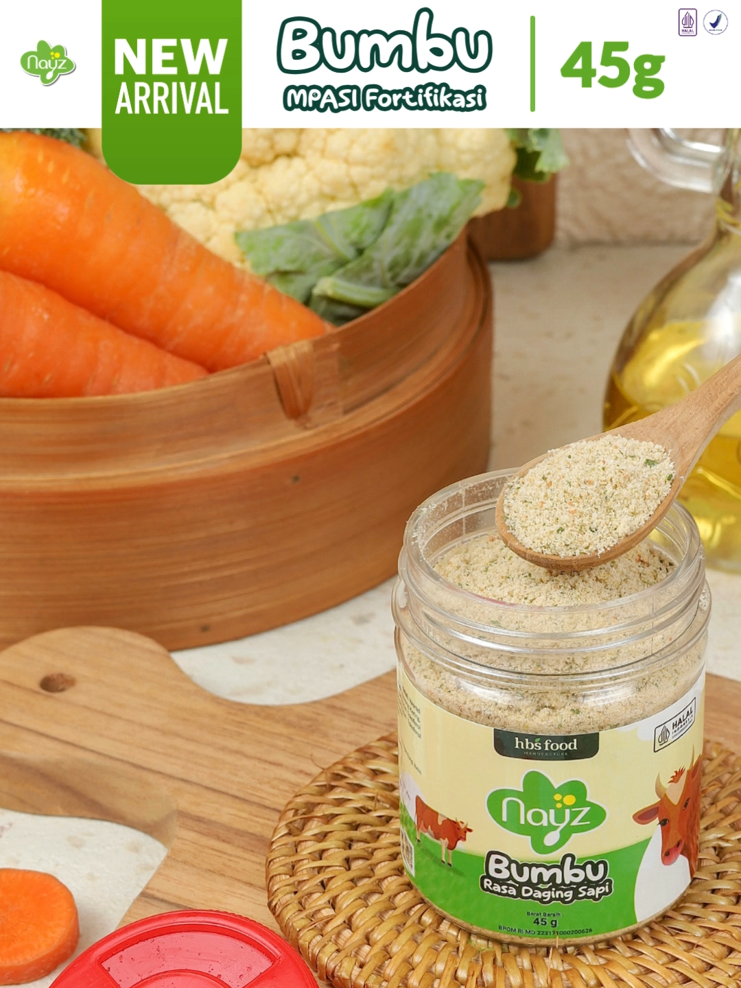 ✨ NEW ARRIVAL ✨ Bunda, bikin MPASI enak & bergizi sekarang lebih gampang dengan Bumbu MPASI Nayz 💚 Apa sih keunggulannya? 🌱 Fortifikasi Omega 3 & 6 → bantu dukung perkembangan otak & penglihatan si kecil 🌱 Tanpa pengawet, tanpa pewarna, tanpa penguat rasa → aman dikonsumsi setiap hari 🌱 Praktis, cukup tabur aja → MPASI jadi lebih gurih, sehat, dan si kecil makin lahap 👶 Untuk anak 12 bulan ke atas, cocok banget jadi teman masak harian bunda ✨ 📌 Cek keranjang kuning sekarang → biar nggak kehabisan stok ✨ #MPASISehat #BumbuMPASI #Nayz #MPASIOrganik #BumbuSehat #IbuCerdas #IbuPintar #TipsMPASI #GiziSiKecil #Omega3 #Omega6 #MPASI #fyp #beranda