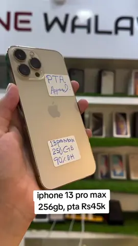 03291266748 Whatsapp PTA APPROVED✅ iPhone 13 Pro Max 256gb Excellent condition 92% battery health (genuine) Physical And E SIM model DUAL SIM PTA APPROVED FaceTime active True Tone Active Only Mobile No accessories included Price: Rs45000Thousand Fixed #foryourpage #1millionaudition #plzunfrezemyaccount #please viral my vedio