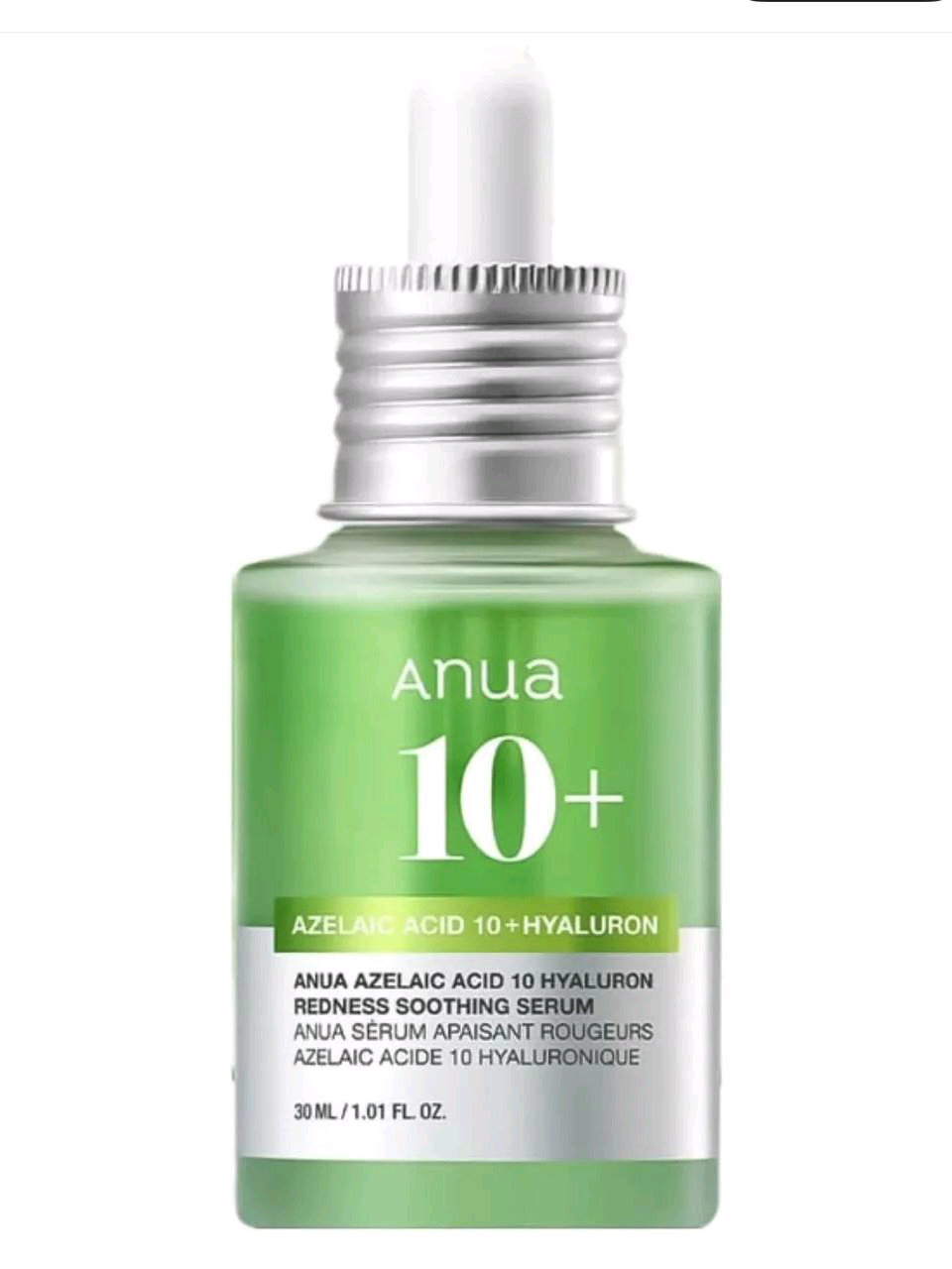 ‎سيروم انوا أزيليك أسيد +10 هيالورون سيروم لتهدئة الاحمرار ‎سيروم خفيف الوزن مصمم خصيصًا لتهدئة البشرة الحساسة والمتهيجة بفضل تركيبة غنية بحمض الأزيليك بتركيز %10% وحمض الهيالورونيك، مما يساعد على تقليل الاحمرار تحسين ملمس البشرة، وترطيبها بعمق دون انسداد المسام. ‎يحسن مظهر التصبغات وآثار الحبوب - بفضل حمض الأزيليك الذي يساعد في توحيد لون البشرة. ‎ترطيب عميق - يحتوي على حمض الهيالورونيك الذي يعزز الترطيب ويمنح البشرة مظهراً أكثر امتلاء. ‎ملمس خفيف وسريع الامتصاص - قوام مائي لا يترك طبقة دهنية أو لزجة. ‎مناسب للبشرة المختلطة الدهنية الحساسة ‎غير كوميدوجينيك - لا يسد المسام، مما يجعله آمناً للاستخدام اليومي. ‎حمض الأزيليك (10%) - يقلل من الاحمرار، يفتح التصبغات، ويساعد في التحكم في الزيوت الزائدة. ‎حمض الهيالورونيك - يرطب البشرة بعمق، ويمنحها مظهرًا أكثر نضارة وامتلاء. ‎مستخلصات نباتية مهدئة - تهدئ البشرة وتقلل من التهيج والاحمرار. 👇👇👇👇👇👇👇👇👇👇👇 حجم المنتج 30 مل ‎ #اكسبلورexplore #اكسبلوررر #اكسبلور #مكياج #الشعب_الصيني_ماله_حل😂😂 