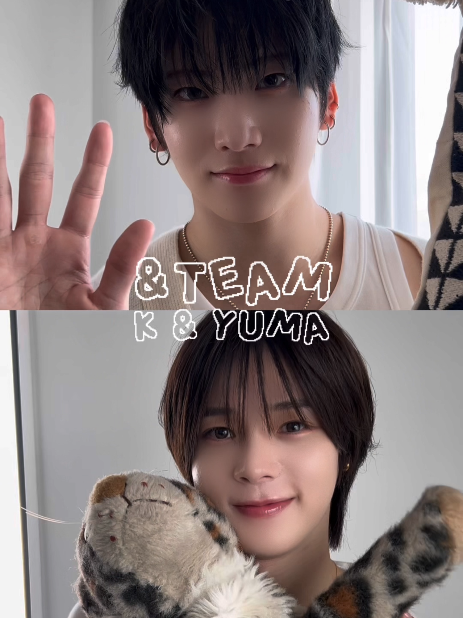 本日発売のCanCam11月号特別版表紙に登場しているのは&TEAMの皆さん！ 「もしも&TEAMと暮らしたら･･･」のユニットカットごとの撮影舞台裏とともに、相思相愛チャレンジをお届けします♪ ラストを飾るのはK＆YUMAチーム。 起きて最初にすることのジェスチャーが･･･？ #CanCam #andTEAM #K #YUMA