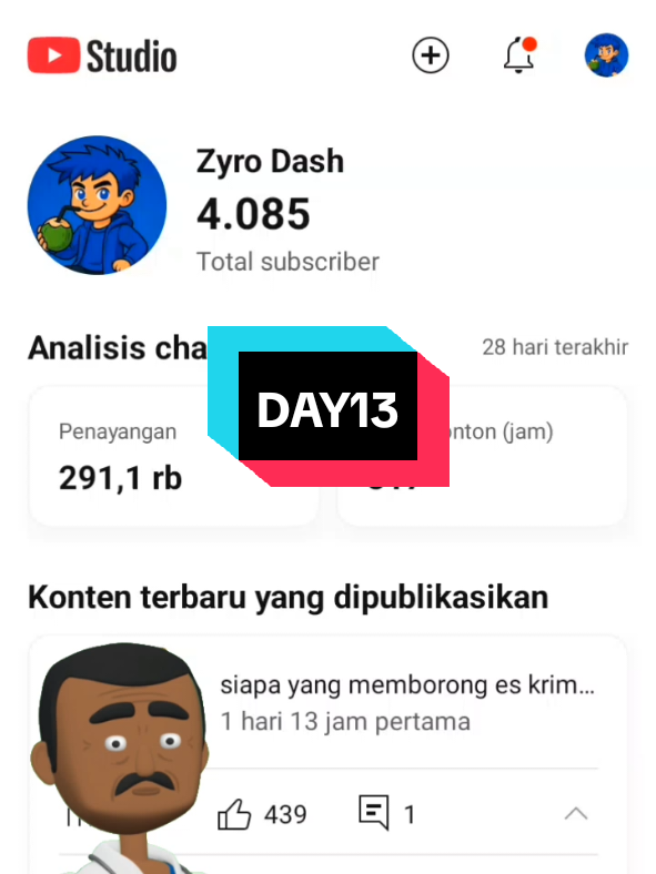 hari ke 13 belajar Youtube automation  #day13  #belajaryoutubeautomation  #ytshorts  #youtubeautomation  #trending 