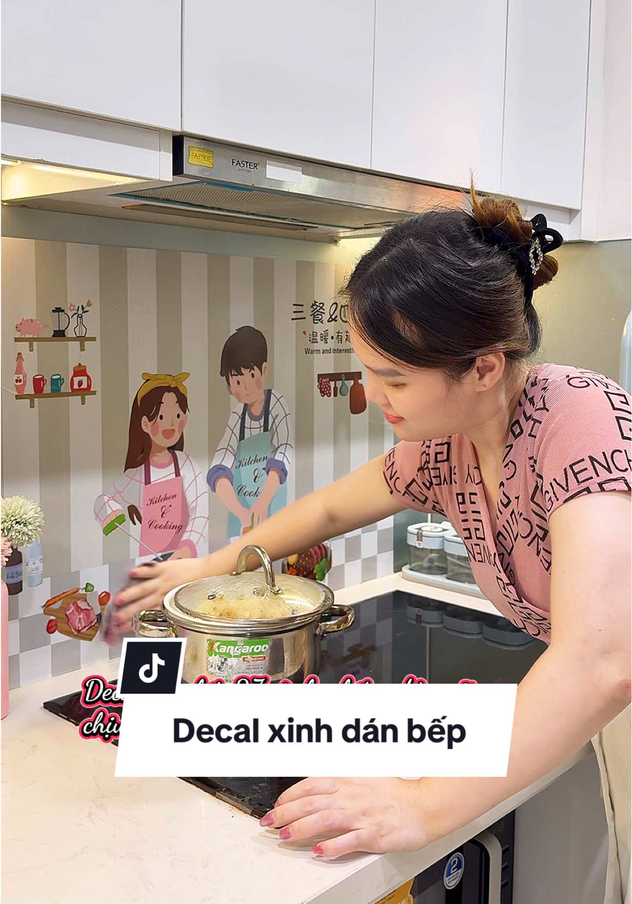 Decal dán bếp 27 cành #decalbep #decaltrangtri #muasamcungtiktok 