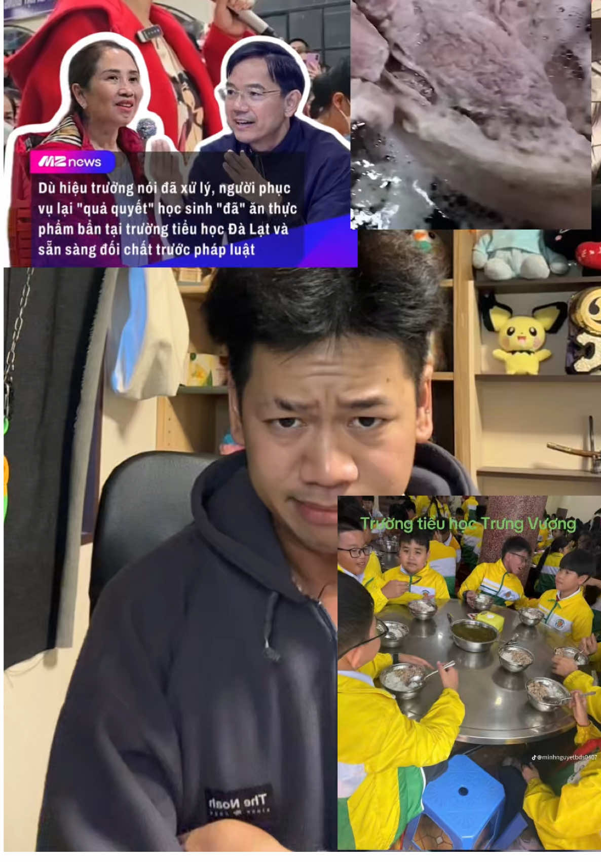 Chi này bổ bếp trường trư vương Đà Lạt, Chị thấy trái với lương tâm vì để các em ăn thực phẩm bẩn nên đã đứng lên kiện nhà trường #xh #viral #tintuc #truongtieuhoctrungvuong #thucphamban 