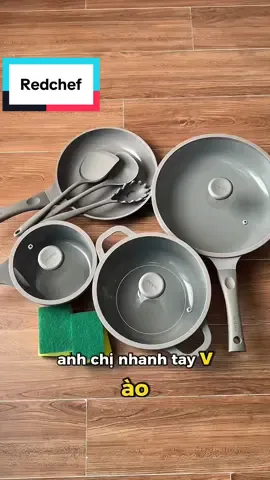 Bộ nồi redchef dùng thích lắm nha mn ơi#giadungtienich #bếplemon #redchef #bếp #chaochongdinh 