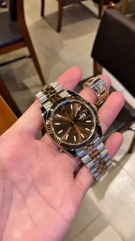 Combo demi vàng hồng đẹp quá, sang trọng lịch lãm được rất nhiều ae yêu thích #xuhuong #tajewelry #đồnghồ #trangsức #donghonam 