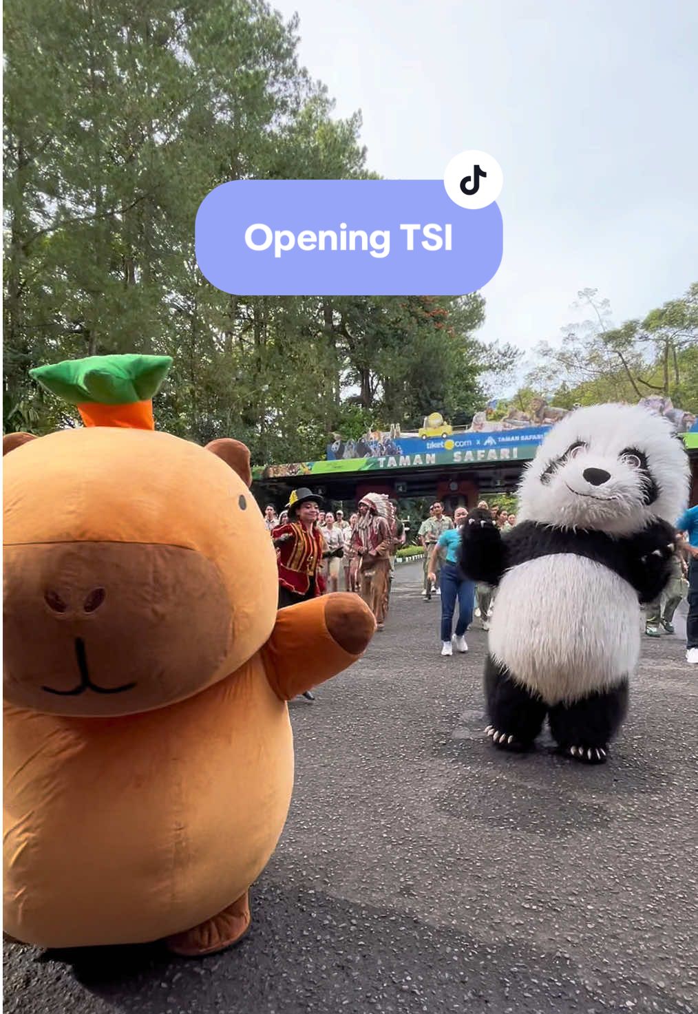 Opening Taman Safari Indonesia bersama badut2 lucuuuk 🤏🏻😍🫶🏻 @Taman Safari Bogor  #tamansafari #tamansafariindonesia #tamansafaribogor #tsi #bogor #opening #lucu #dibuangsayang 