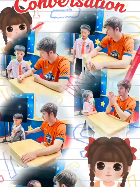 Conversation Class 🗣️ Today in P1/P2 Conversation, we talked about our favorite foods! Students shared what they love to eat and practiced speaking in full sentences like 