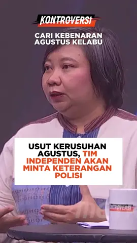 Tim independen pencari fakta terdiri dari 6 lembaga HAM yang dibentuk untuk mengusut kerusuhan Agustus berencana meminta keterangan dari pihak kepolisian. Nonton #MetroTVKontroversi setiap hari Kamis pukul 21.05 WIB di #MetroTV #demonstrasi #unjukrasa #hakasasimanusia