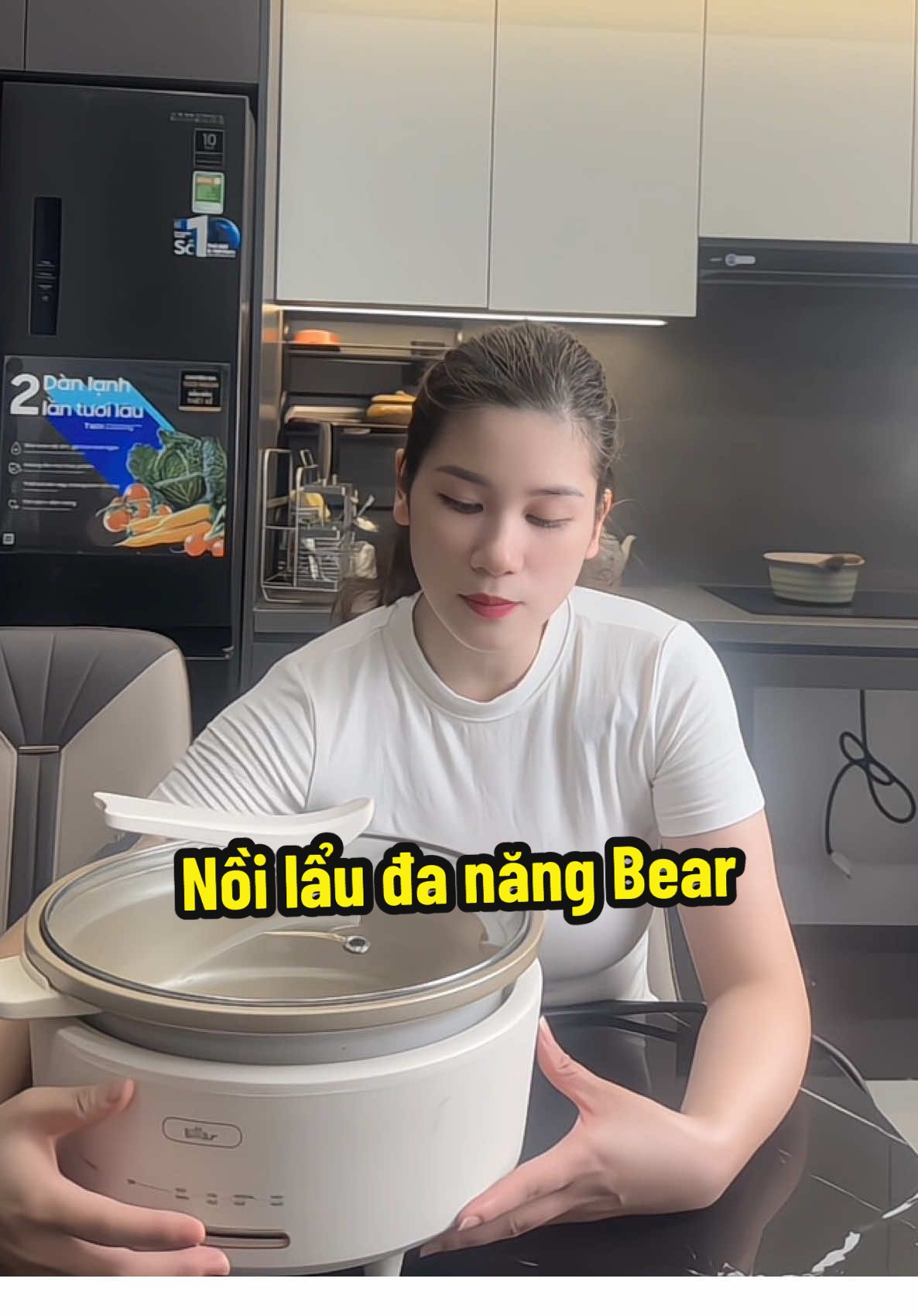 Nồi lẩu đa năng Bear nấu lẩu , chiên , xào thoải mái #noilaudanang #bear #noidanang #viral 