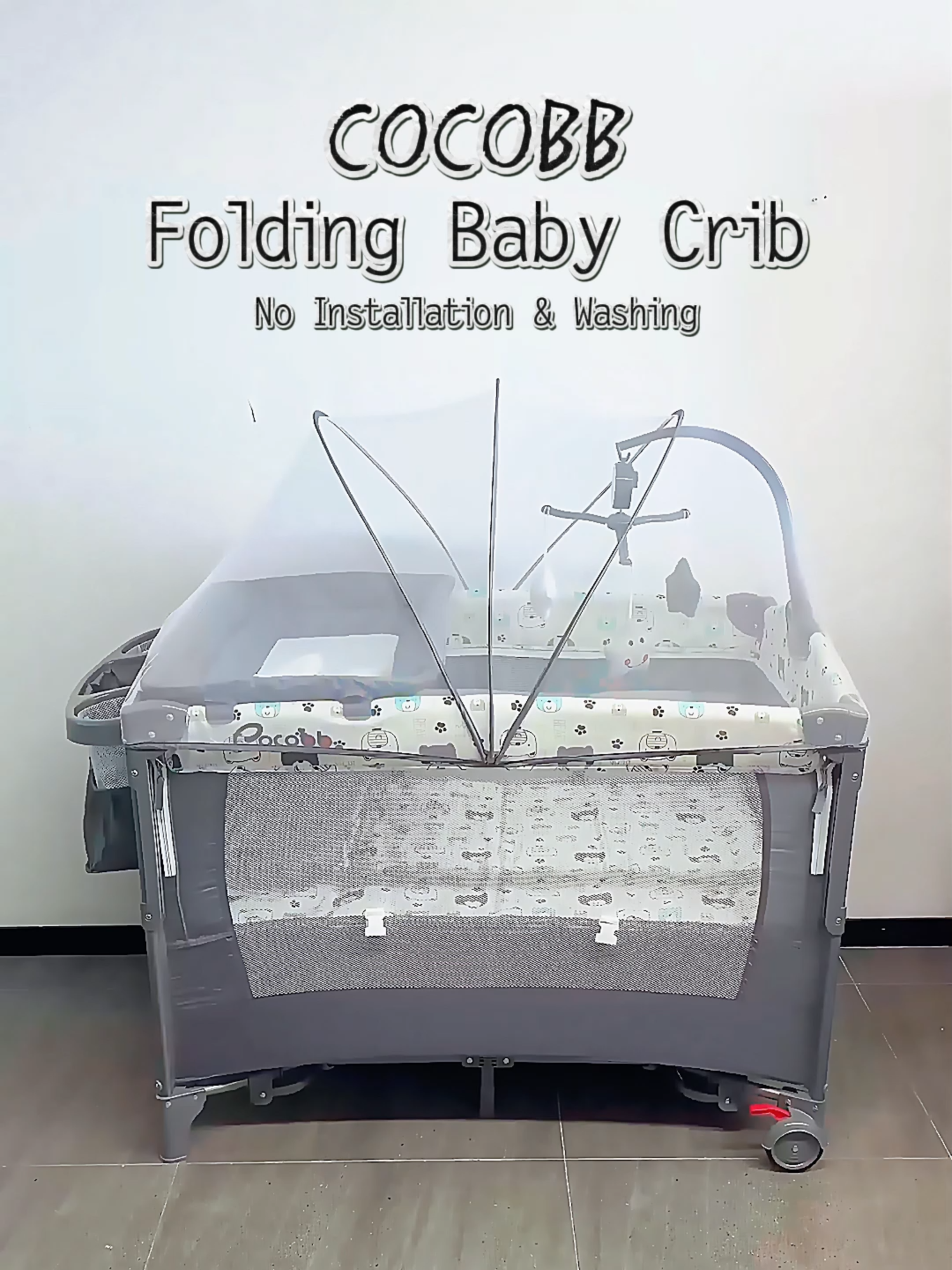 COCOBB 5-in-1 Magic Crib 🪄 50% OFF! Liftable Bed + Rocker + Mosquito Net, Converts to Adult Bed in 1 Step! 🇵🇭 FREE Manila Delivery + COD #COCOBB #Crib ##babyBed #babyCrib ##mom #Baby