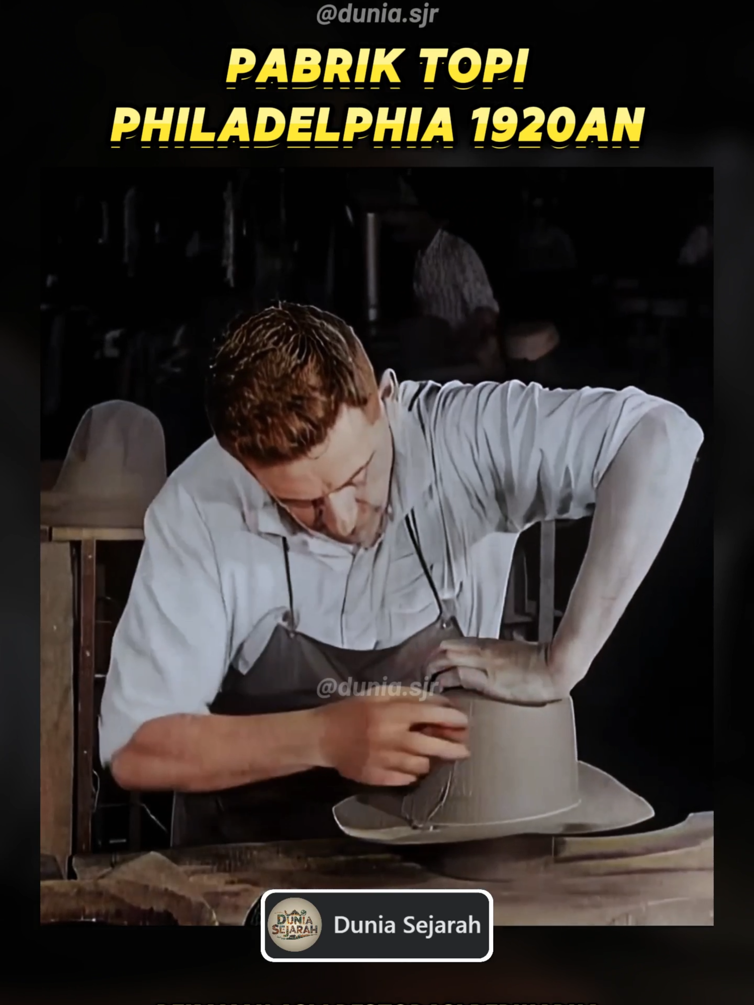 Inilah suasana pembuatan topi di Philadelphia, Amerika Serikat pada era 1920-an. Para pekerja dengan keterampilan tinggi mengolah bahan, merebus, hingga membentuk topi yang saat itu menjadi bagian penting dari gaya hidup masyarakat. #Philadelphia #USAHistory #HatMakers #HistoryColorized #VintageLife #IndustrialEra #HistoryFacts #HistoryLovers #ColorizedHistory #VintageUSA