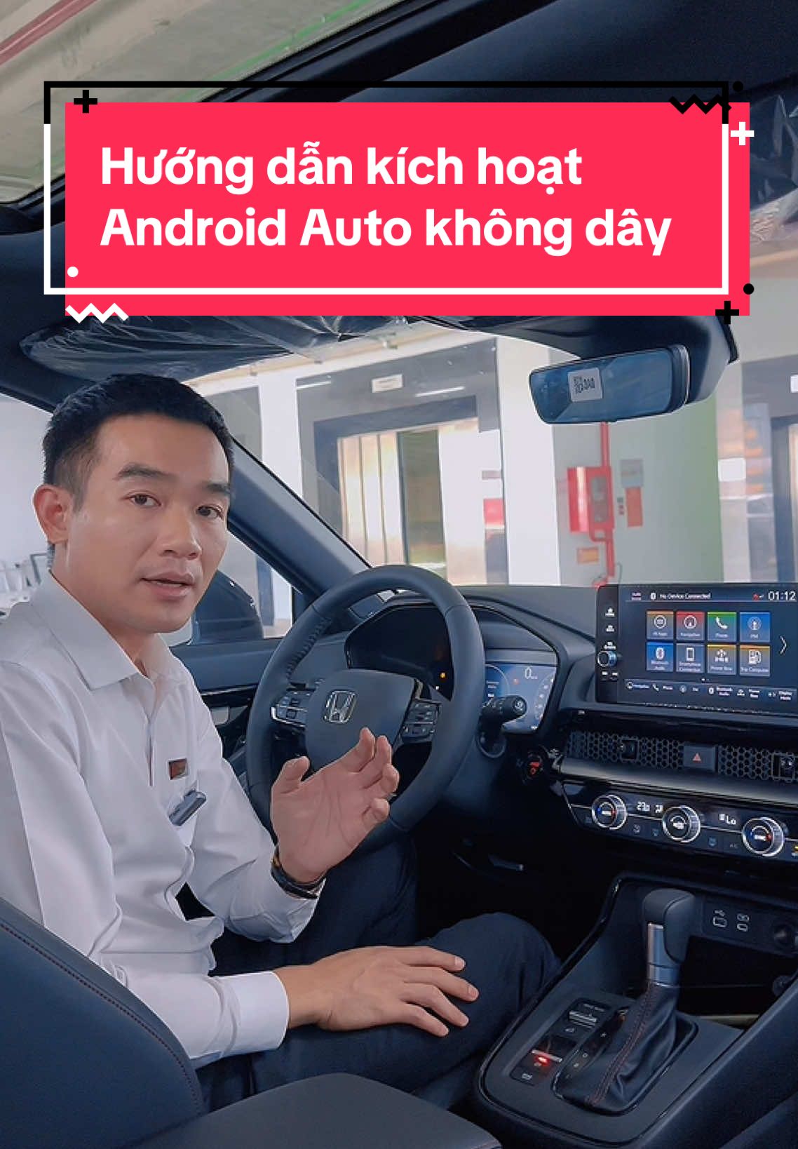 Hướng dẫn kích hoạt tiện ích Apple carplay / Android Auto không dây. #toanhonda #androidauto #hondacrv #hondacivic #hondahrv 
